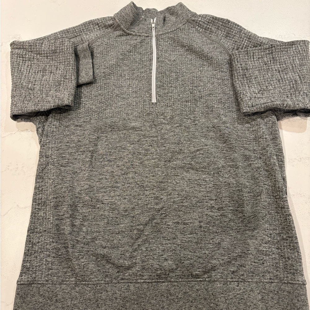 NEW! Lululemon Men‘s Engineered Warmth Half Zip Sweater Grey Long sleeves size L